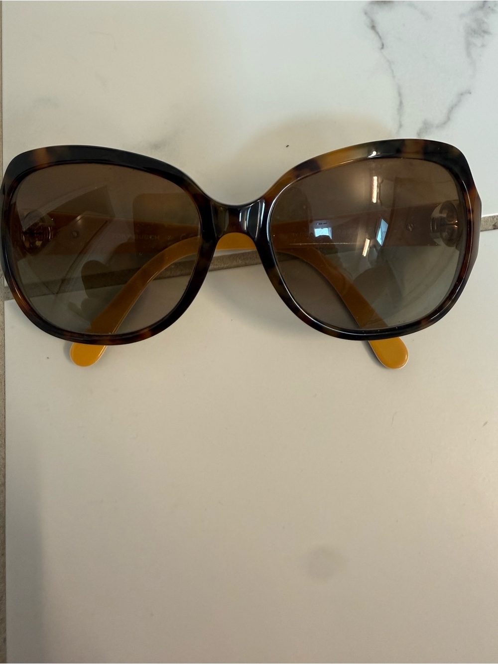 Tory Burch Brown Tortoiseshell Gradient Lens Women's Sunglasses